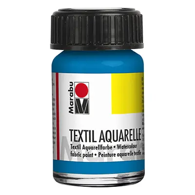 Barva na textil Marabu Textil Aquarelle 15 ml - modrá cyan 056