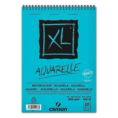 Canson XL AQUARELLE A5 300g 20 listů kroužek