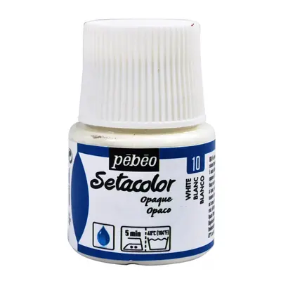 Barva na textil Pébéo Setacolor Opaque 45 ml - Bílá 10