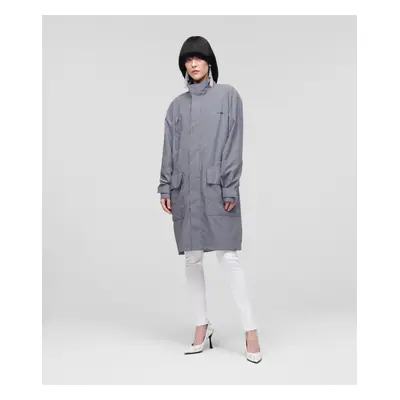 Kabát karl lagerfeld unisex reflective parka silver