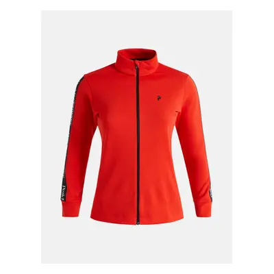 Mikina peak performance w turf zip racing red