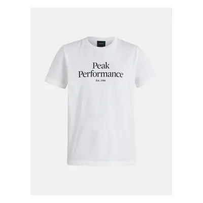 Tričko peak performance jr original tee offwhite/iron cast