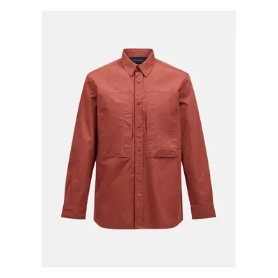 Košile peak performance m ripstop shirt classic clay