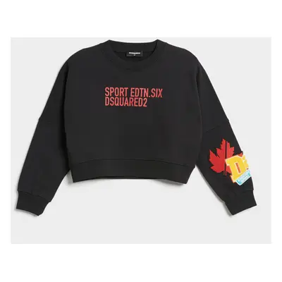 Mikina dsquared2 over sweat-shirt black