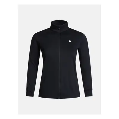 Mikina peak performance w turf zip ls top black/black