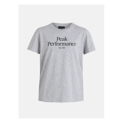 Tričko peak performance jr original tee med grey melange