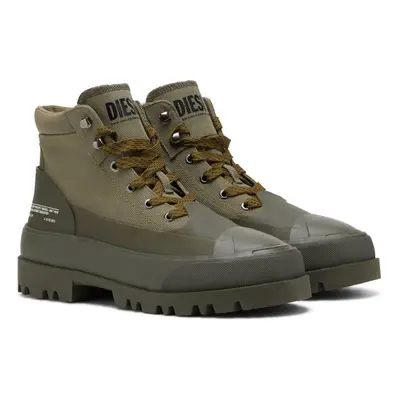 Kotníková obuv diesel hiko d-hiko bt x boots military olive