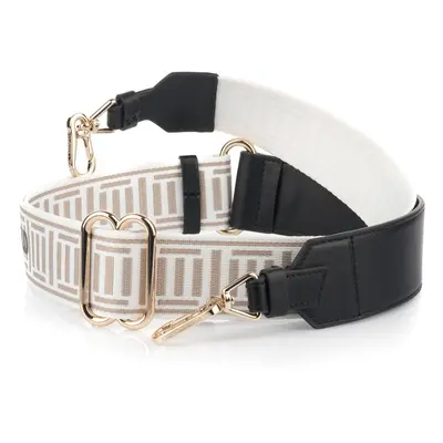 Popruh na kabelku karl lagerfeld k/essential webbing strap black / white