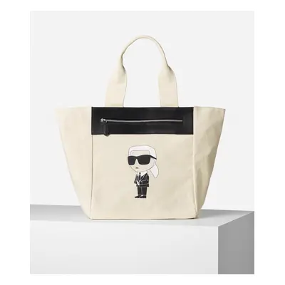 Taška karl lagerfeld k/ikonik 2.0 karl zip shopper natural