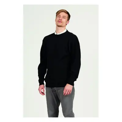 Svetr la martina man tricot crew neck cotton me black