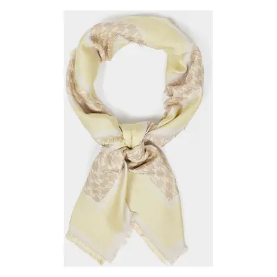 Šála karl lagerfeld k/monogram jacq square scarf lime