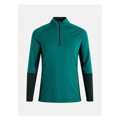 Termo prádlo peak performance magic half zip green ivy/glazed