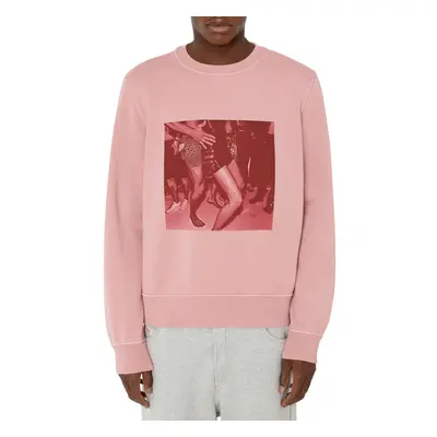 Mikina diesel s-ginn-e8 sweat-shirt blush