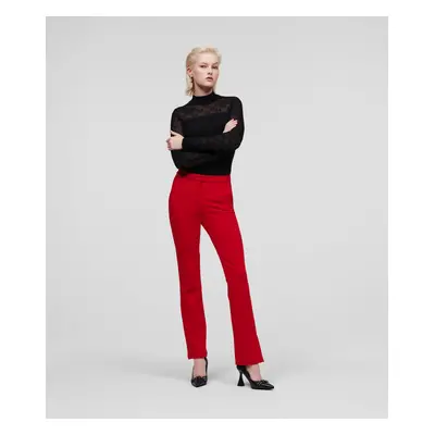 Kalhoty karl lagerfeld punto pants red