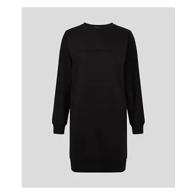 Šaty karl lagerfeld big logo sweat dress black7