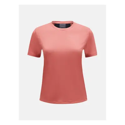 Tričko peak performance w alum light short sleeve trek pink/5bh warm blush