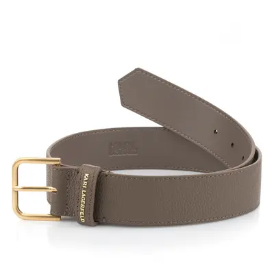 Opasek karl lagerfeld k/essential medium grainy belt taupe