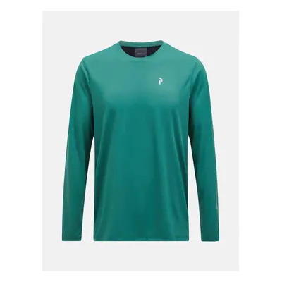 Tričko peak performance m alum light long sleeve smoke pine/black