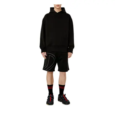 Teplákové šortky diesel p-crow-megoval shorts black5