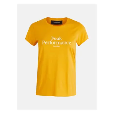 Tričko peak performance w original tee blaze tundra/pure gold