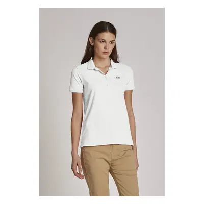 Polokošile la martina woman polo s/s piquet stretch optic white