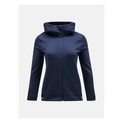 Mikina peak performance w rider tech zip hood blue shadow