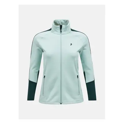 Mikina peak performance w rider zip jacket delta green/scarab green