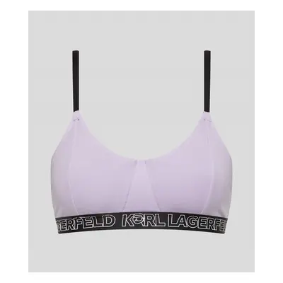 Spodní prádlo karl lagerfeld ikonik 2.0 bralette pastel lilac