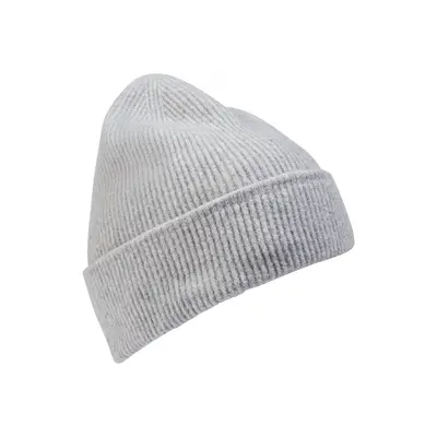 Čepice camel active hairy yarn beanie light grey melange