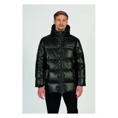 Bunda la martina man nylon hooded outdoor nylon black