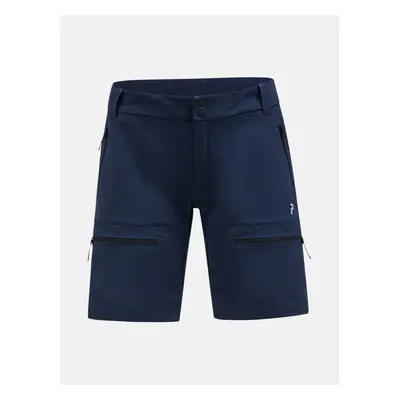 Šortky peak performance w stretch trek shorts blue shadow