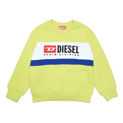 Mikina diesel lstreapydiv over sweaters bright lime