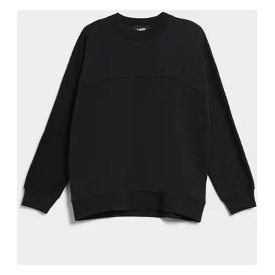 Mikina karl lagerfeld big logo sweatshirt black7