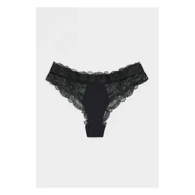 Spodní prádlo karl lagerfeld tailored lace bikini brief black