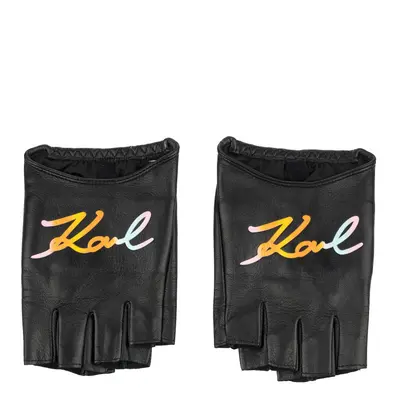 Rukavice karl lagerfeld k/signature multi print glove black2