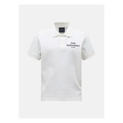 Polokošile peak performance jr original polo offwhite/iron cast