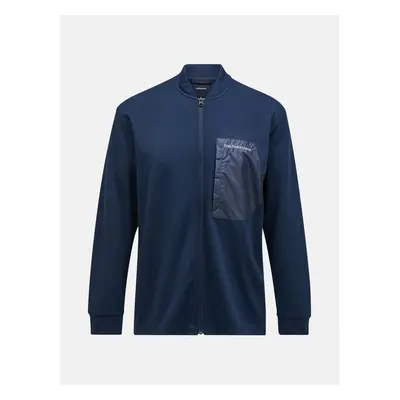 Mikina peak performance mid layer jacket salute blue