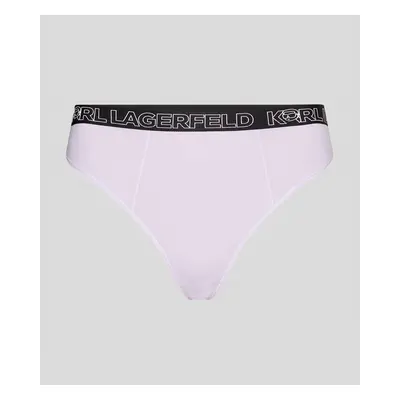 Spodní prádlo karl lagerfeld ikonik 2.0 high rise brief pastel lilac