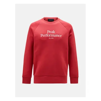 Mikina peak performance m original crew softer red