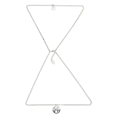 Náhrdelnik karl lagerfeld k/monogram dip double necklace silver