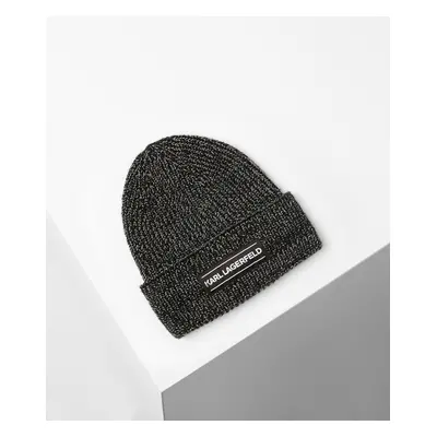 Čepice karl lagerfeld k/essential refl beanie black6