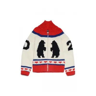 Mikina dsquared2 knitwear milk