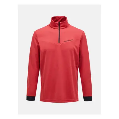 Mikina peak performance m chase half zip softer red