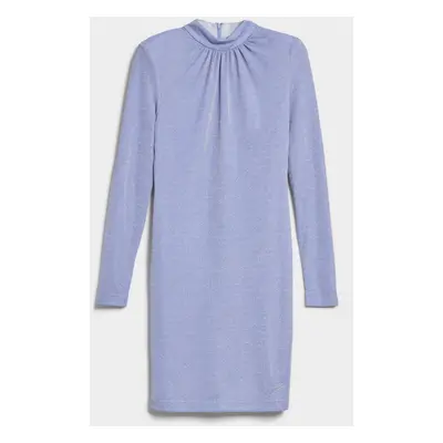 Šaty karl lagerfeld lurex jersey fashion dress lavender