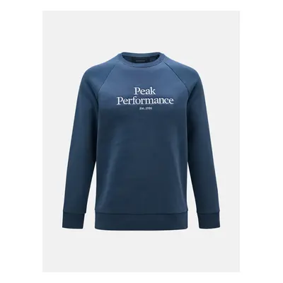 Mikina peak performance original crew blue steel