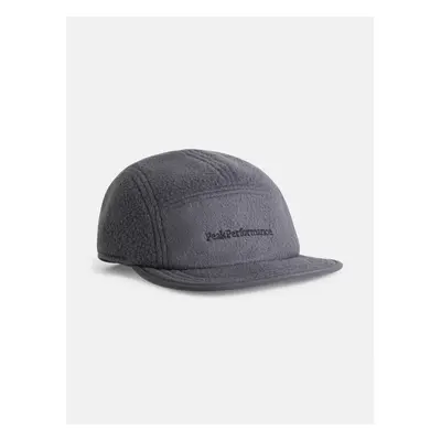 Kšiltovka peak performance fleece cap motion grey/island blue