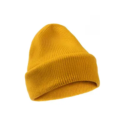 Čepice camel active hairy yarn beanie mustard