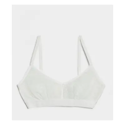 Spodní prádlo karl lagerfeld keyhole lace bralette white2