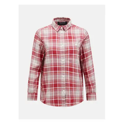 Košile peak performance w cotton flannel shirt check