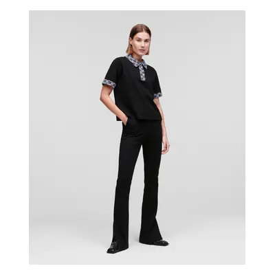 Tričko karl lagerfeld boucle polo black2